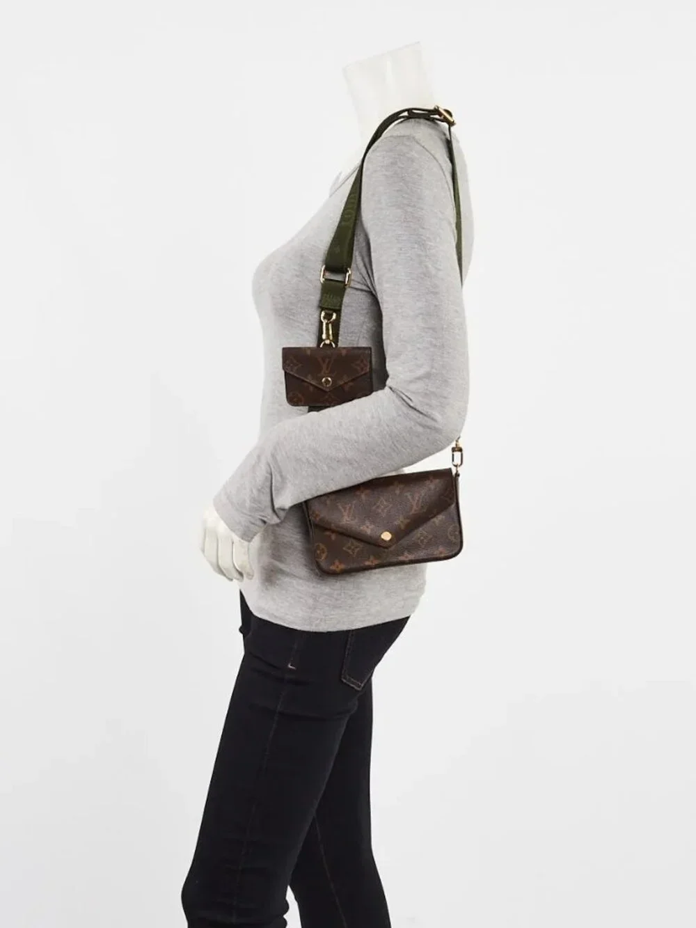 Louis Vuitton Monogram Canvas Felicie Strap And Go Bag